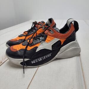 AS 98 chunky platform orange trainer sneakers leather